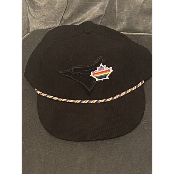 Toronto Blue Jays PRIDE Night Rainbow Rope Corduroy Baseball Hat - Picture 1 of 6